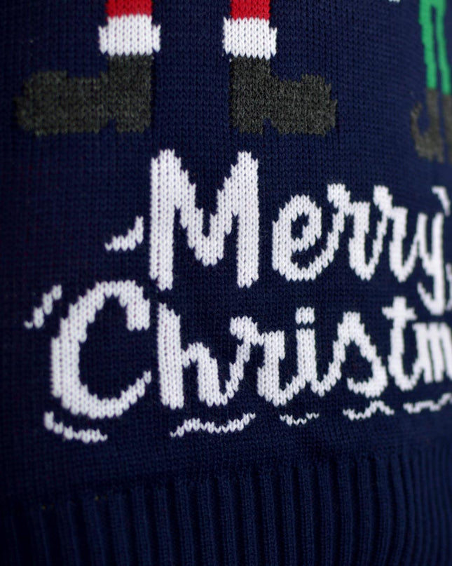 Santa and Elf Couple Christmas Sweater