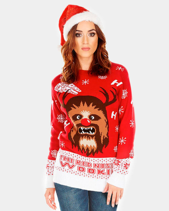 Pull de Noël pour couples Wookiee