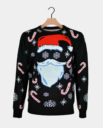 Black Santa Christmas Sweater for Family