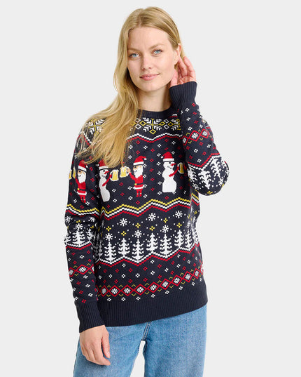 Women's Toasting Santa Christmas Sweater