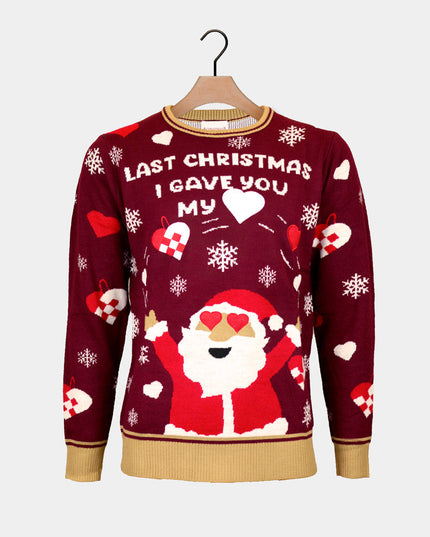 Christmas Sweater for Men Last Christmas I Gave You My Heart
