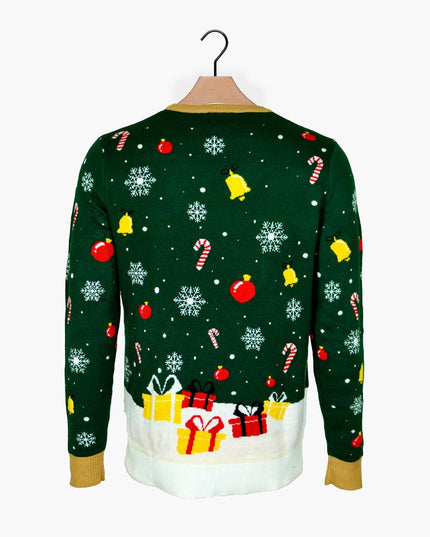 Light-Up LED Santa Couple Christmas Sweater