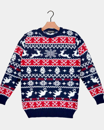 Pull à motifs de rennes et de Noël 2023