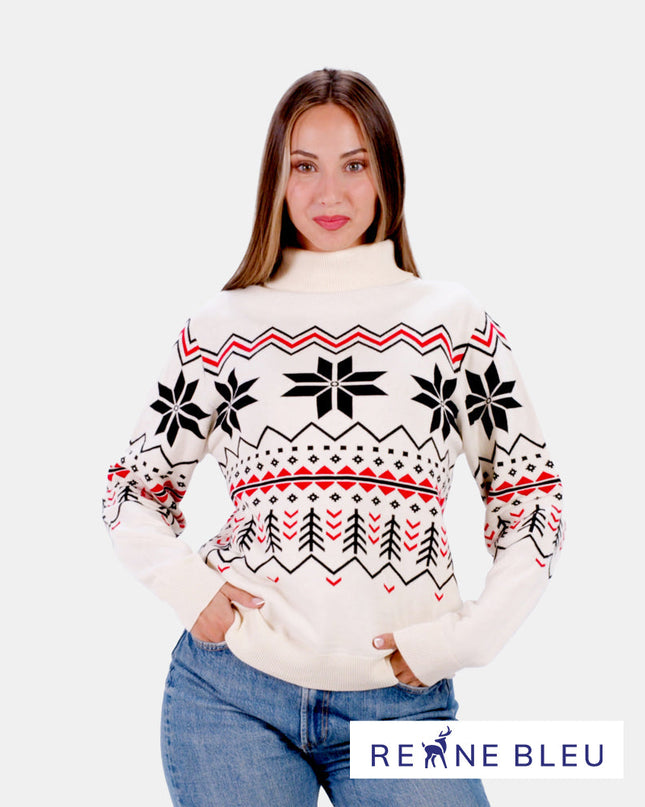 Pull Chamonix pour femme en coton biologique pour les fêtes