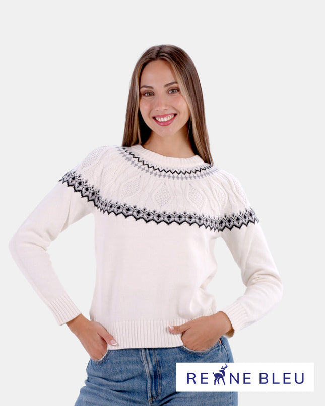 Pull Eiffel pour femme en coton biologique pour Noël