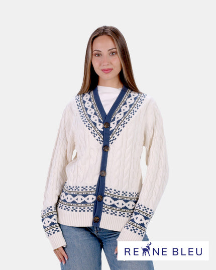 Gilet Dream Cottage pour femme en coton biologique pour Noël