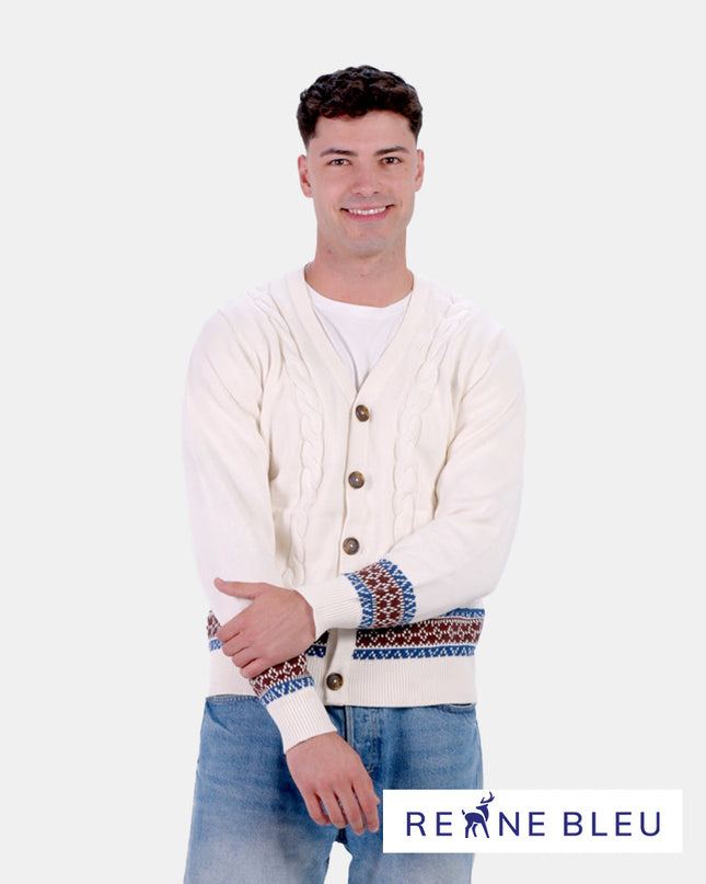 Gilet alpin pour homme en coton biologique pour les fêtes