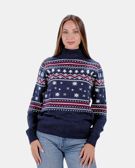 Pull en coton biologique à perles givrées pour homme, idéal pour Noël