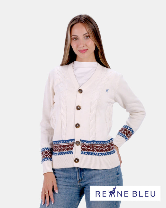 Gilet alpin pour femme en coton biologique pour les fêtes