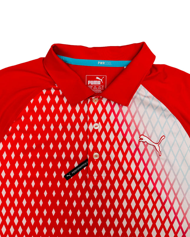 Polo rouge vintage Puma pour hommes et femmes