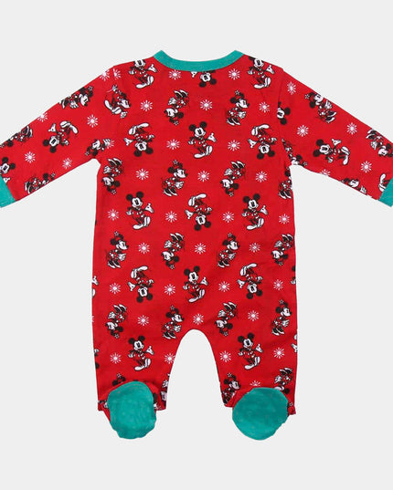 Pyjama de Noël pour bébé Mickey rouge