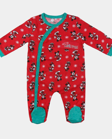 Pyjama de Noël pour bébé Mickey rouge