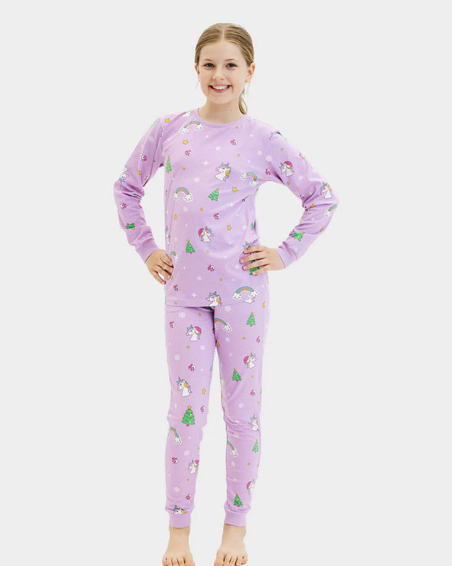 Children's Christmas Pajamas with Unicorns
