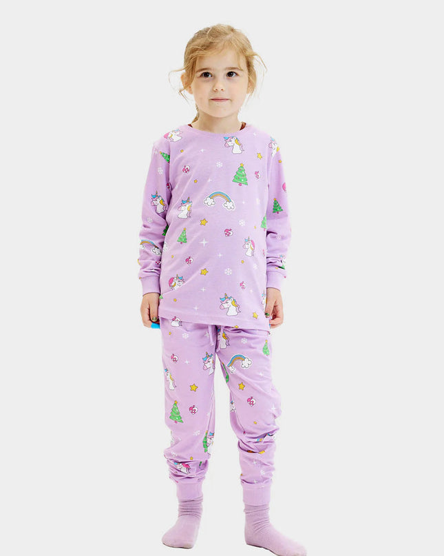 Children's Christmas Pajamas with Unicorns