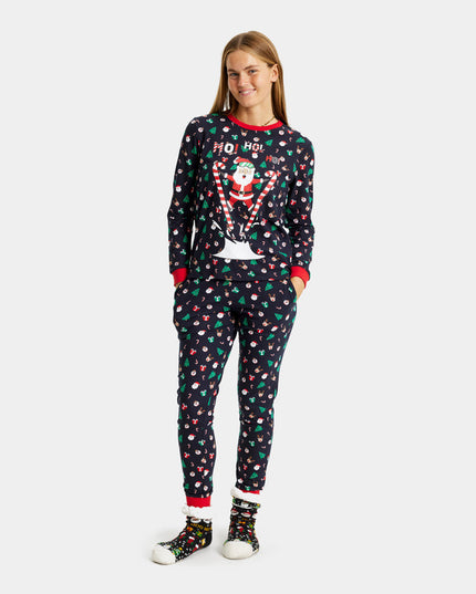 Pyjama de Noël unisexe adulte Père Noël skieur