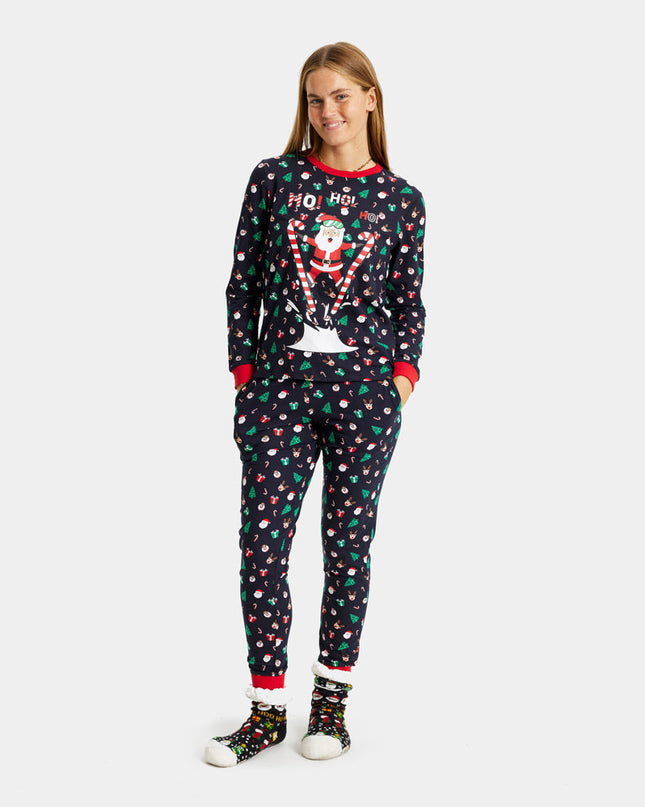 Pyjama de Noël unisexe adulte Père Noël skieur
