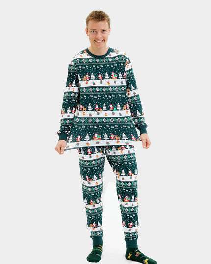 Unisex Green Christmas Pajamas Merry Christmas