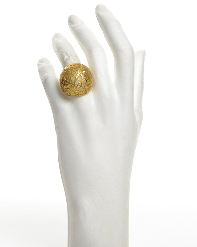 Anneau en cuivre sphérique