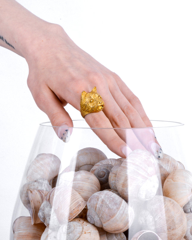 Anneau en cuivre - Chien I