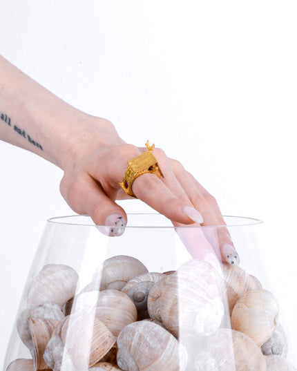 Bague en cuivre oiseau