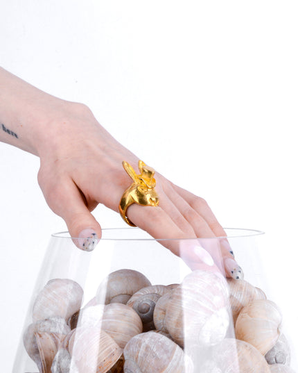 Bague en cuivre Monsieur Lapin