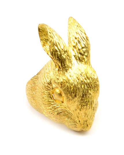 Bague en cuivre lapin
