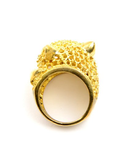 Bague en cuivre léopard