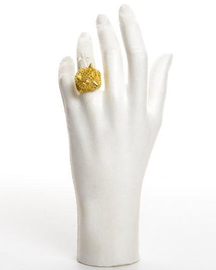 Bague en cuivre léopard