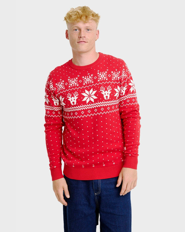 Pull de Noël scandinave pour homme, idéal pour les fêtes !