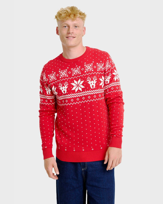Pull de Noël scandinave pour homme, idéal pour les fêtes !