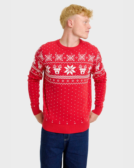 Pull de Noël scandinave pour homme, idéal pour les fêtes !