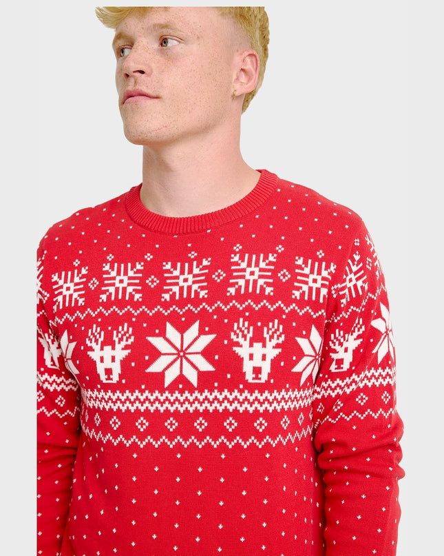 Pull de Noël scandinave pour homme, idéal pour les fêtes !