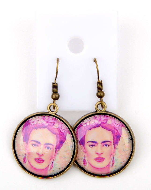 Boucles d'oreilles Frida Art | Bijoux de Noël et d'Halloween pour femmes