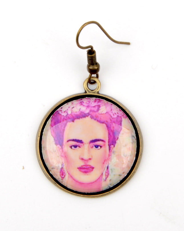 Boucles d'oreilles Frida Art | Bijoux de Noël et d'Halloween pour femmes