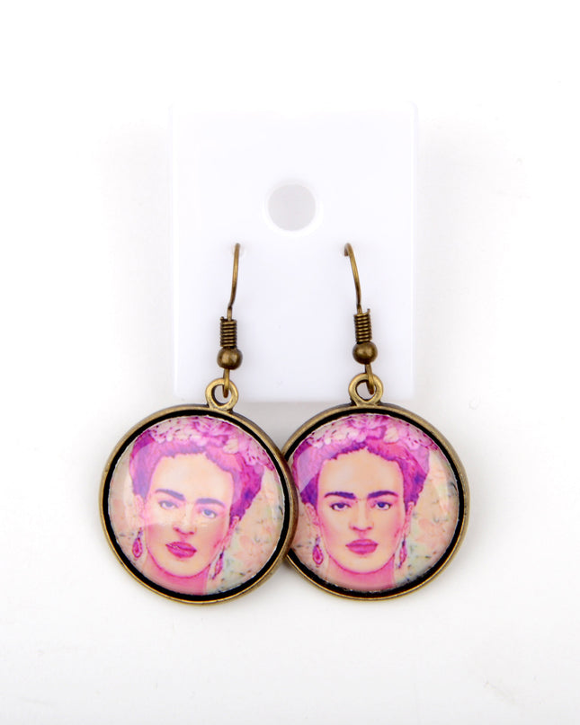 Boucles d'oreilles Frida Art | Bijoux de Noël et d'Halloween pour femmes