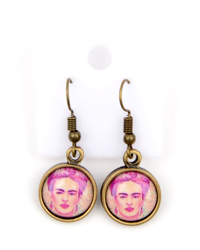 Petites boucles d'oreilles - Frida Kahlo IV | Boucles d'oreilles de fête pour femmes