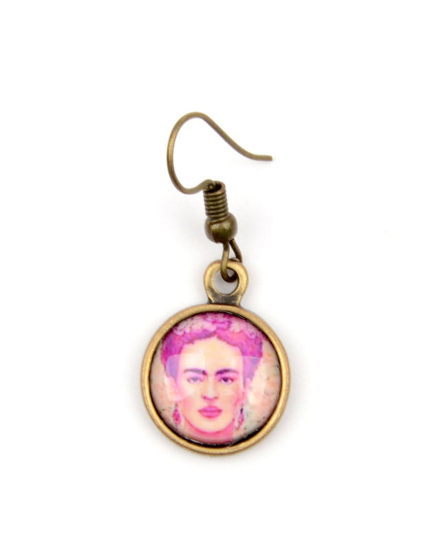 Petites boucles d'oreilles - Frida Kahlo IV | Boucles d'oreilles de fête pour femmes