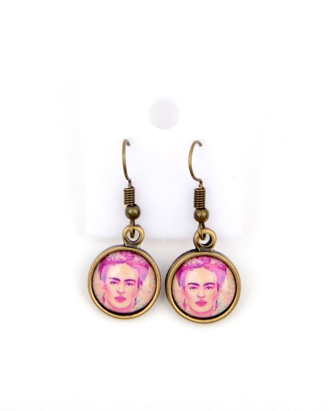 Petites boucles d'oreilles - Frida Kahlo IV | Boucles d'oreilles de fête pour femmes