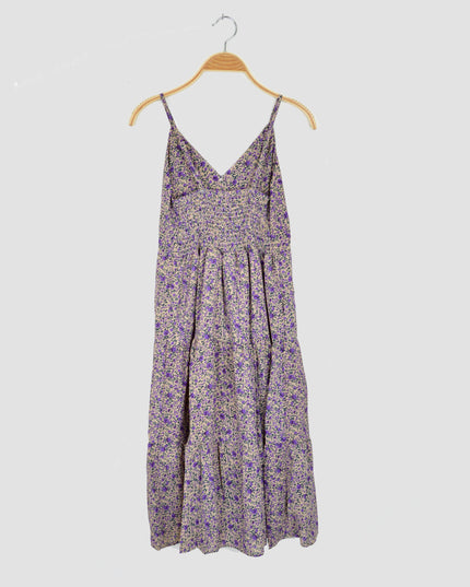 Robe d'été à fleurs violettes