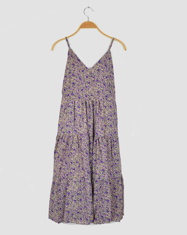 Robe d'été à fleurs violettes