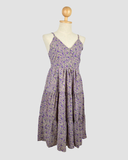 Robe d'été à fleurs violettes