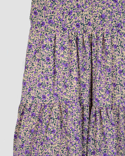 Robe d'été à fleurs violettes