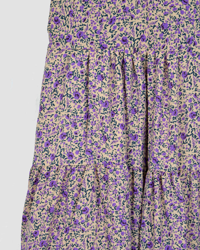 Robe d'été à fleurs violettes