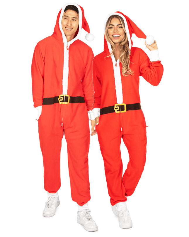 Matching Santa Couples Jumpsuits