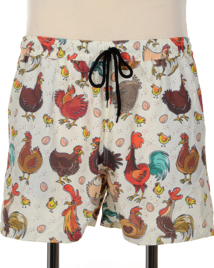 Short imprimé poulet - Vêtements d'intérieur amusants pour Pâques