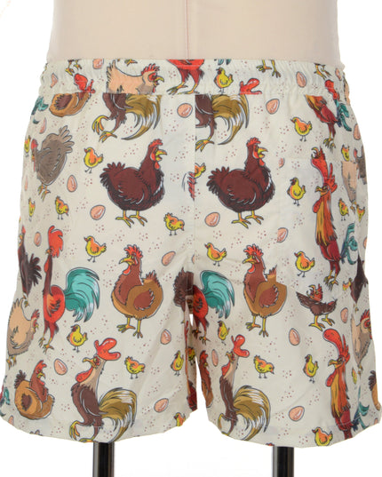 Short imprimé poulet - Vêtements d'intérieur amusants pour Pâques