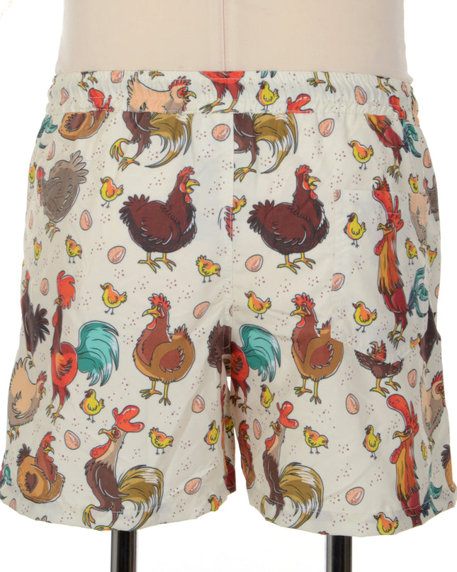 Short imprimé poulet - Vêtements d'intérieur amusants pour Pâques