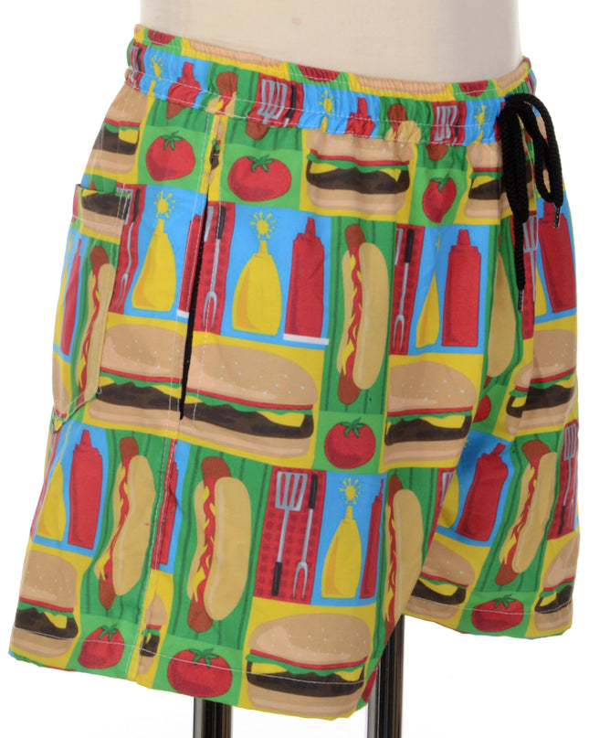 Short imprimé grillades - Style barbecue d'été