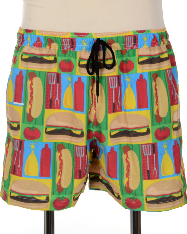 Short imprimé grillades - Style barbecue d'été