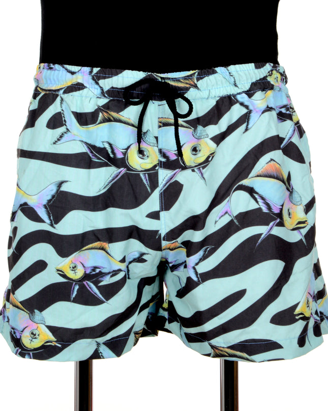Fish Pattern Shorts